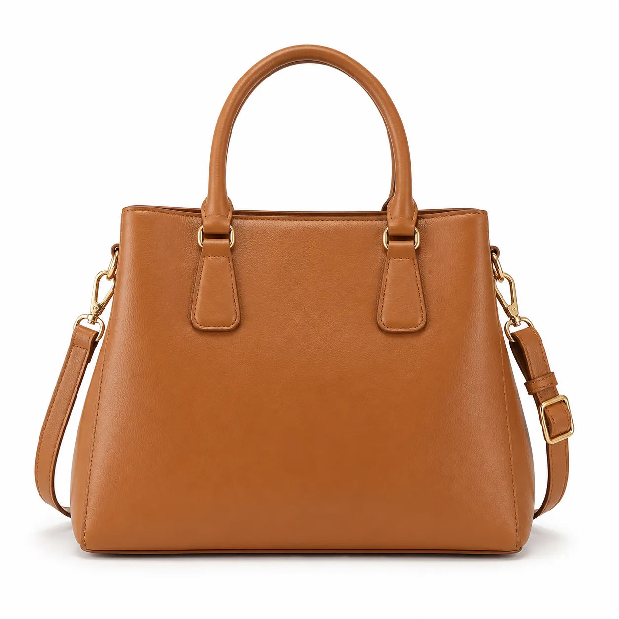 Elara Designer Tan Brown Shoulder Handbag for Women with Top Handles